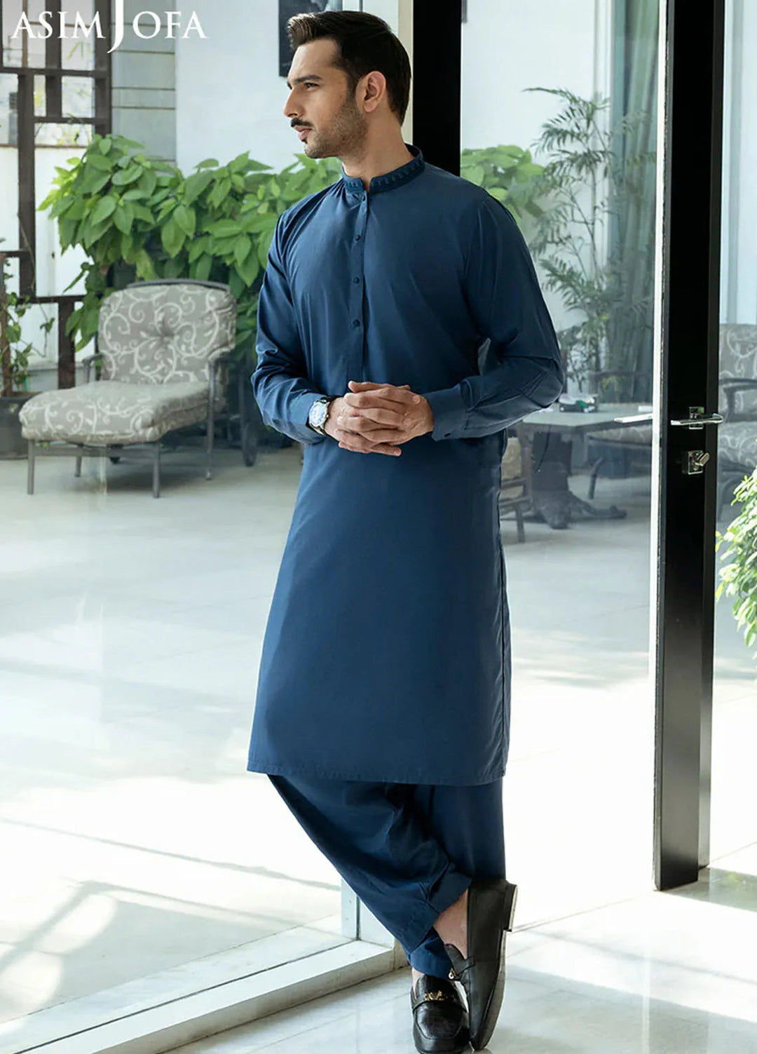 Asim Jofa Blended Mens Shalwar Kameez - AJMWP-05