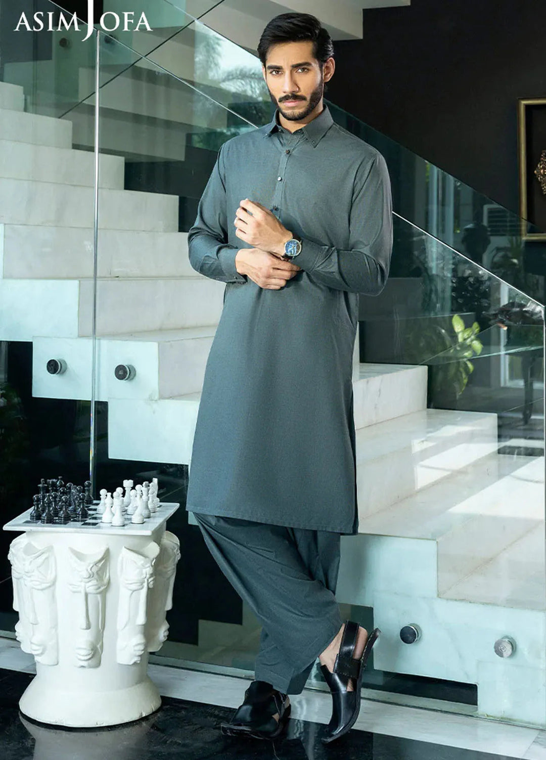 Asim Jofa Blended Mens Shalwar Kameez - AJMWU-03
