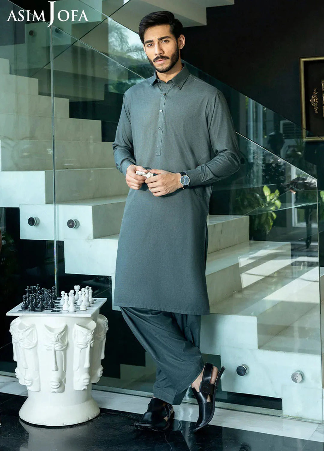 Asim Jofa Blended Mens Shalwar Kameez - AJMWU-03