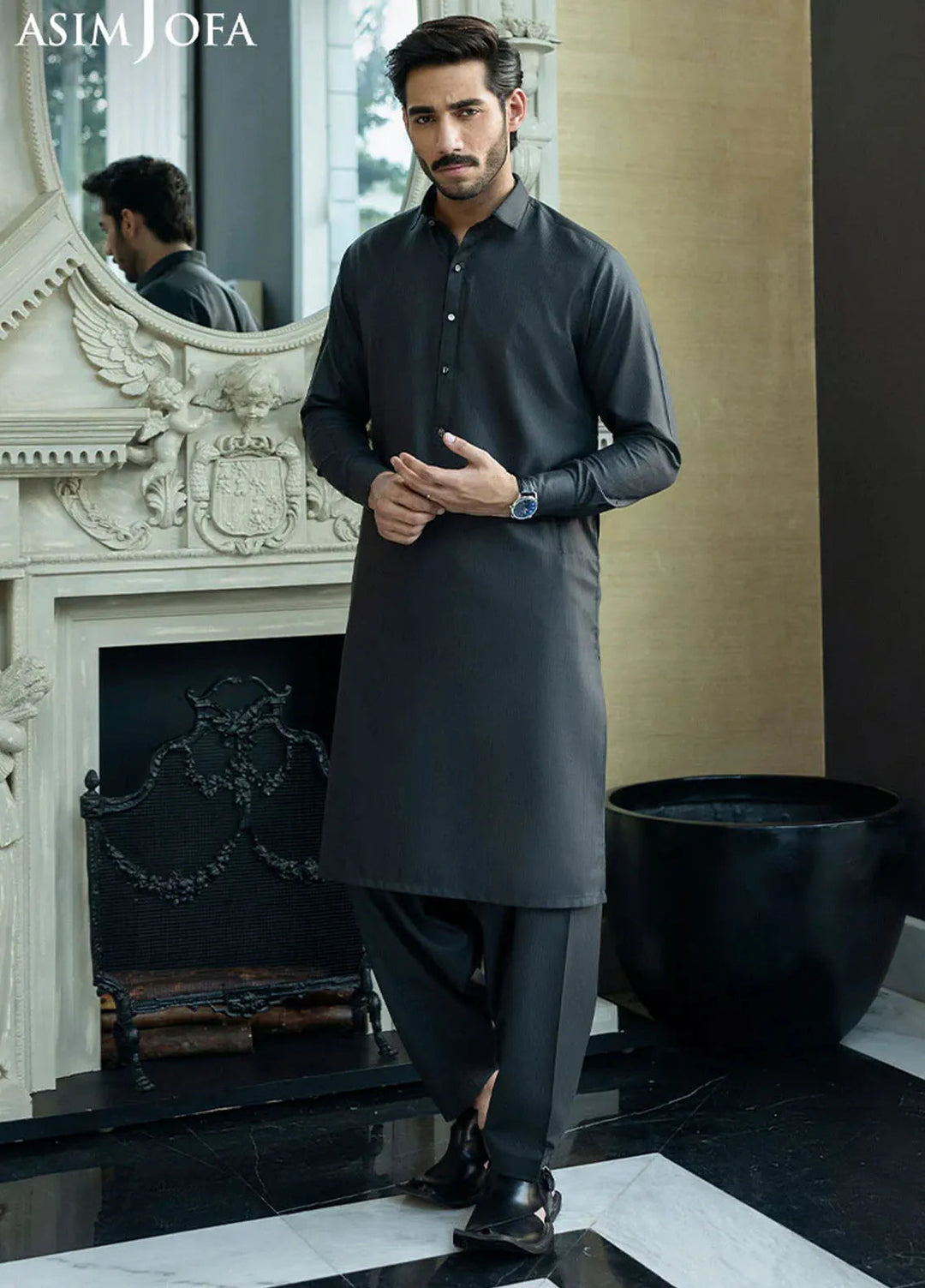 Asim Jofa Blended Mens Shalwar Kameez - AJMWU-05