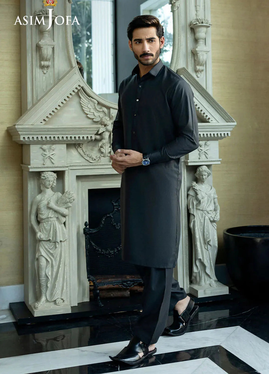 Asim Jofa Blended Mens Shalwar Kameez - AJMWU-05