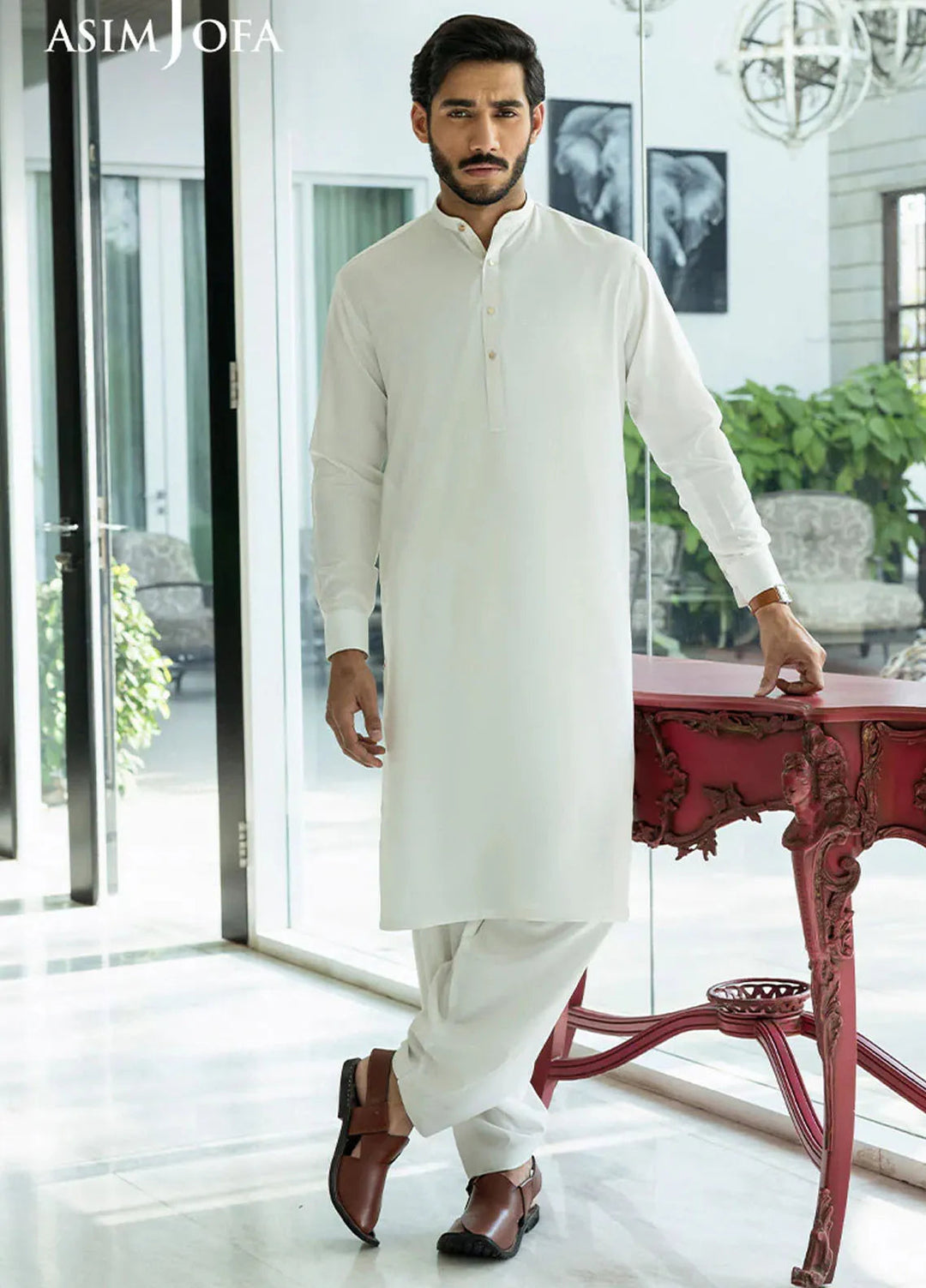 Asim Jofa Blended Mens Shalwar Kameez - AJMWU-07