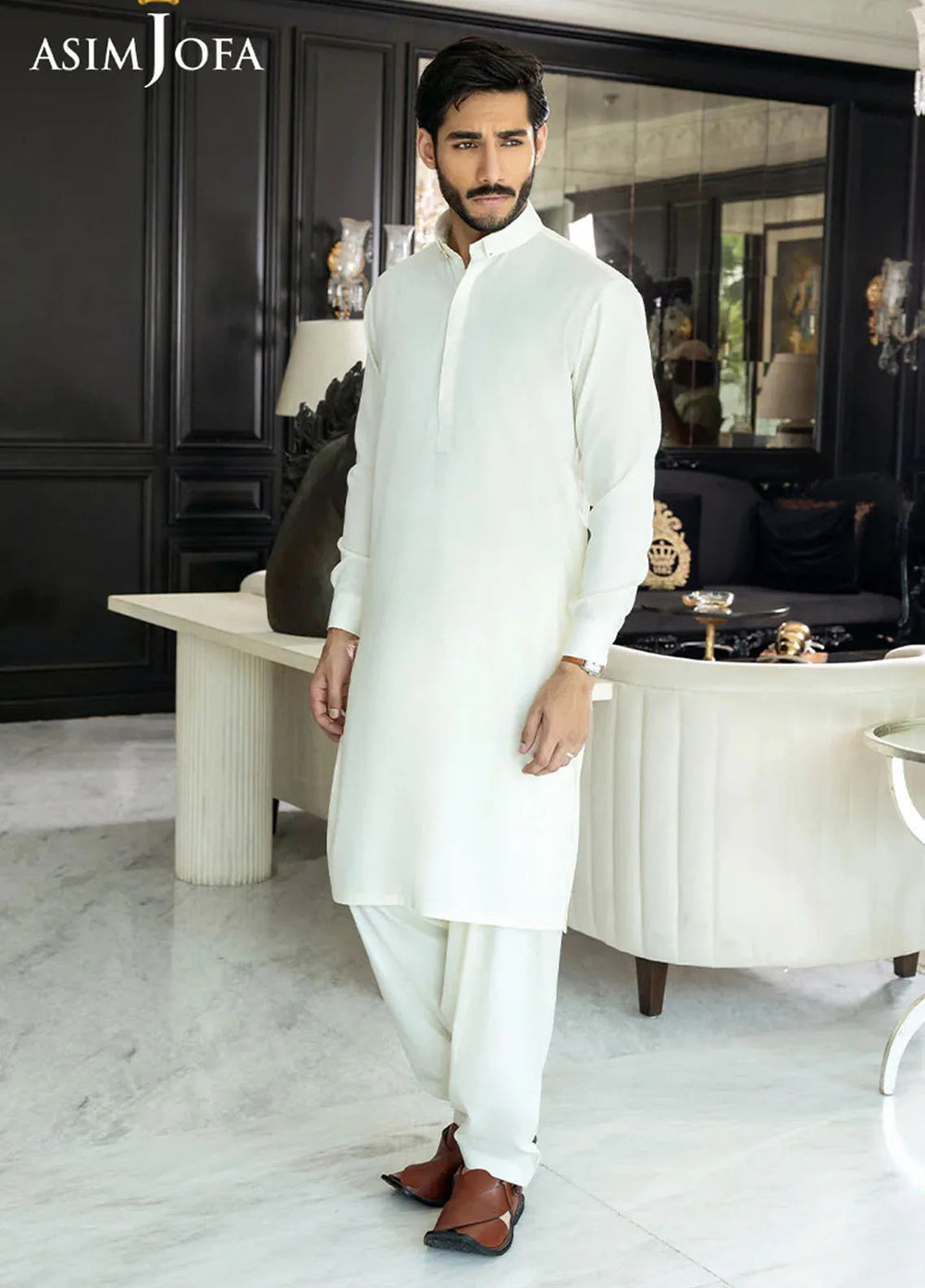 Asim Jofa Blended Mens Shalwar Kameez - AJMWU-08