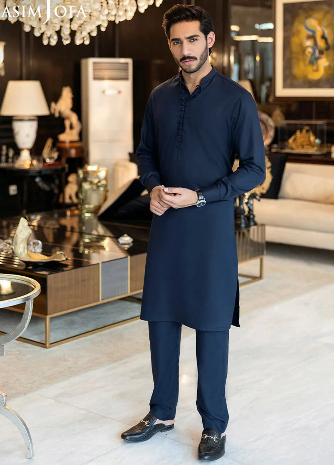 Asim Jofa Blended Mens Shalwar Kameez - AJMWU-09