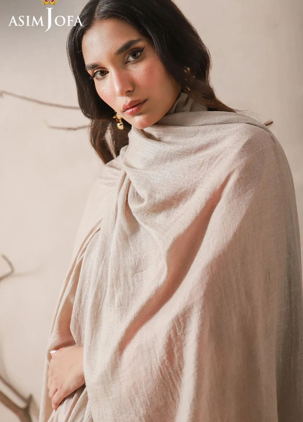 Asim Jofa Blended Shawl AJ24SC AJHS-07 - Shawl Collection