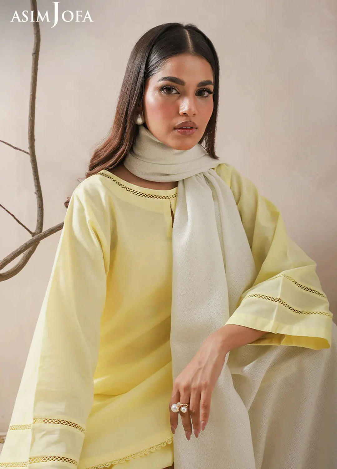 Asim Jofa Blended Shawl AJ24SC AJHS-08 - Shawl Collection