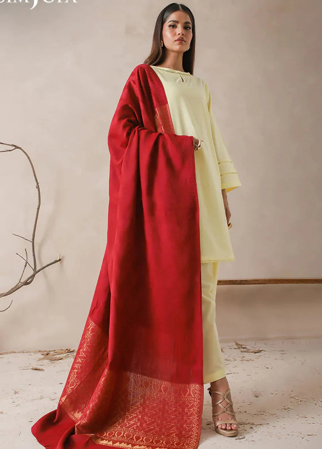 Asim Jofa Blended Shawl AJ24SC AJHS-12 - Shawl Collection