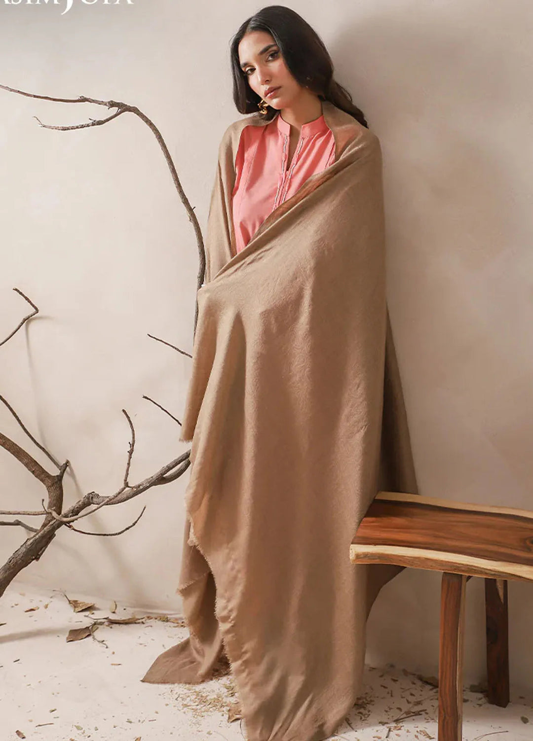 Asim Jofa Blended Shawl AJ24SC AJHS-14 - Shawl Collection