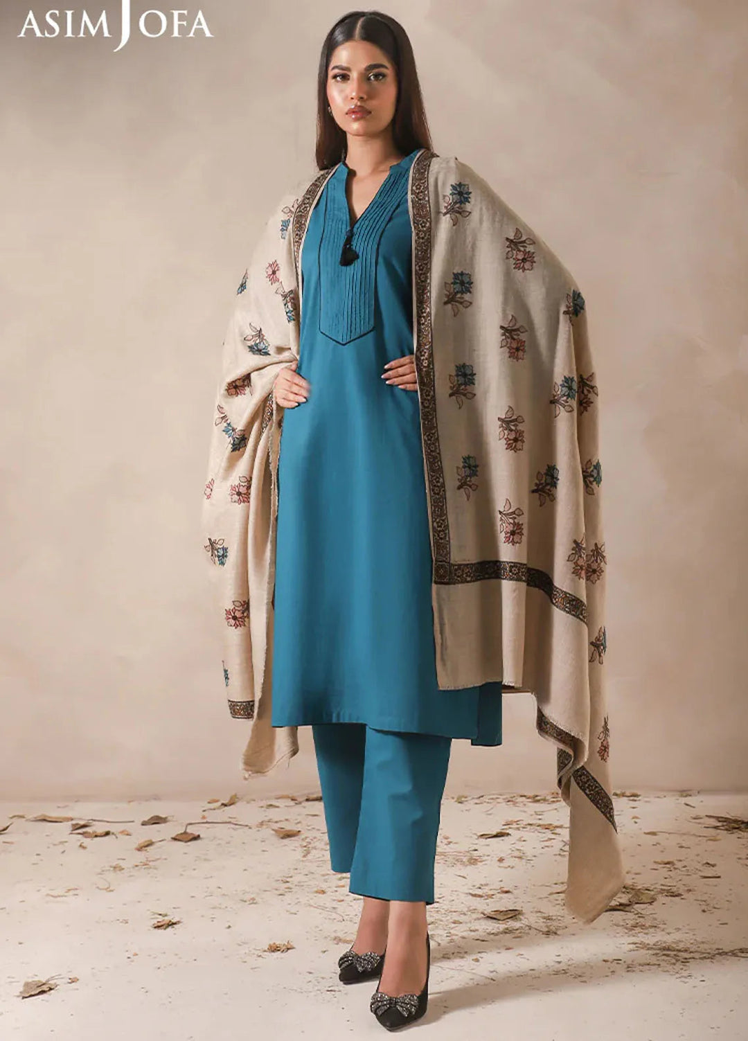 Asim Jofa Blended Shawl AJ24SC AJHS-16 - Shawl Collection
