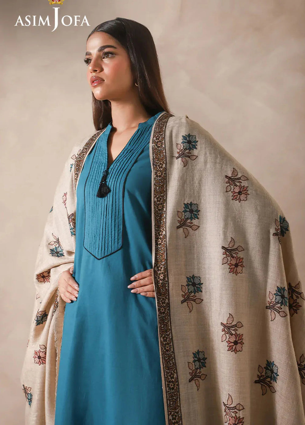 Asim Jofa Blended Shawl AJ24SC AJHS-16 - Shawl Collection