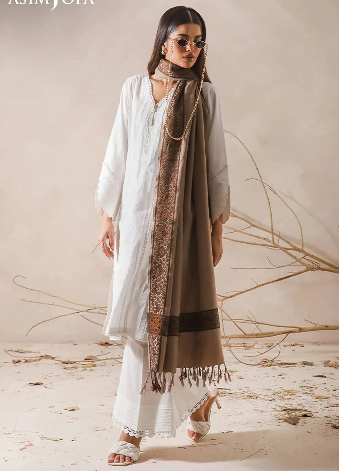 Asim Jofa Blended Shawl AJ24SC AJHS-20 - Shawl Collection