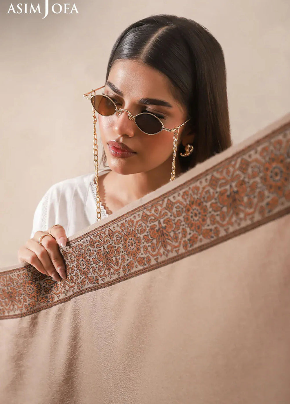 Asim Jofa Blended Shawl AJ24SC AJHS-20 - Shawl Collection