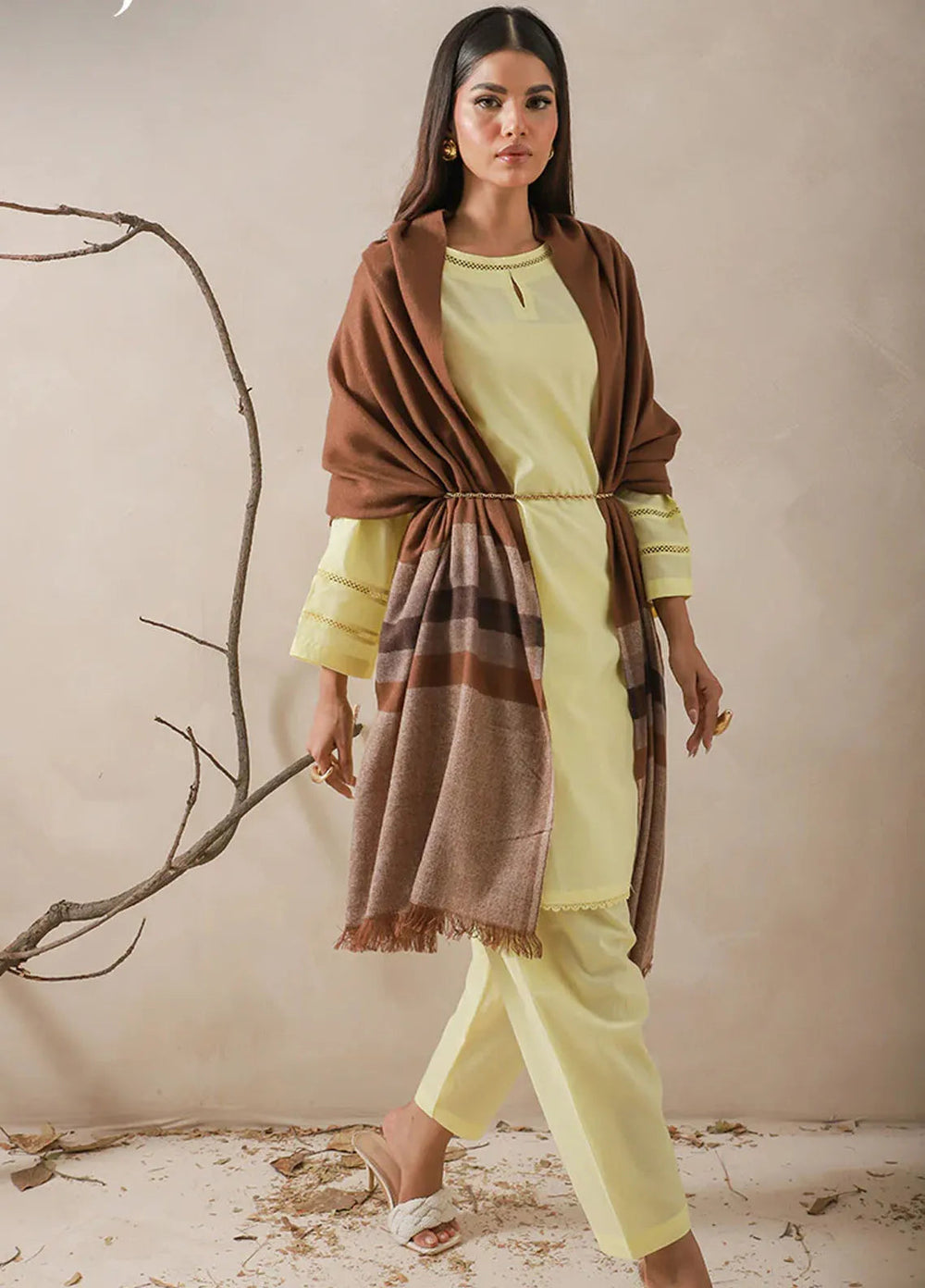 Asim Jofa Blended Stole AJ24SC AJHS-03 - Shawl Collection