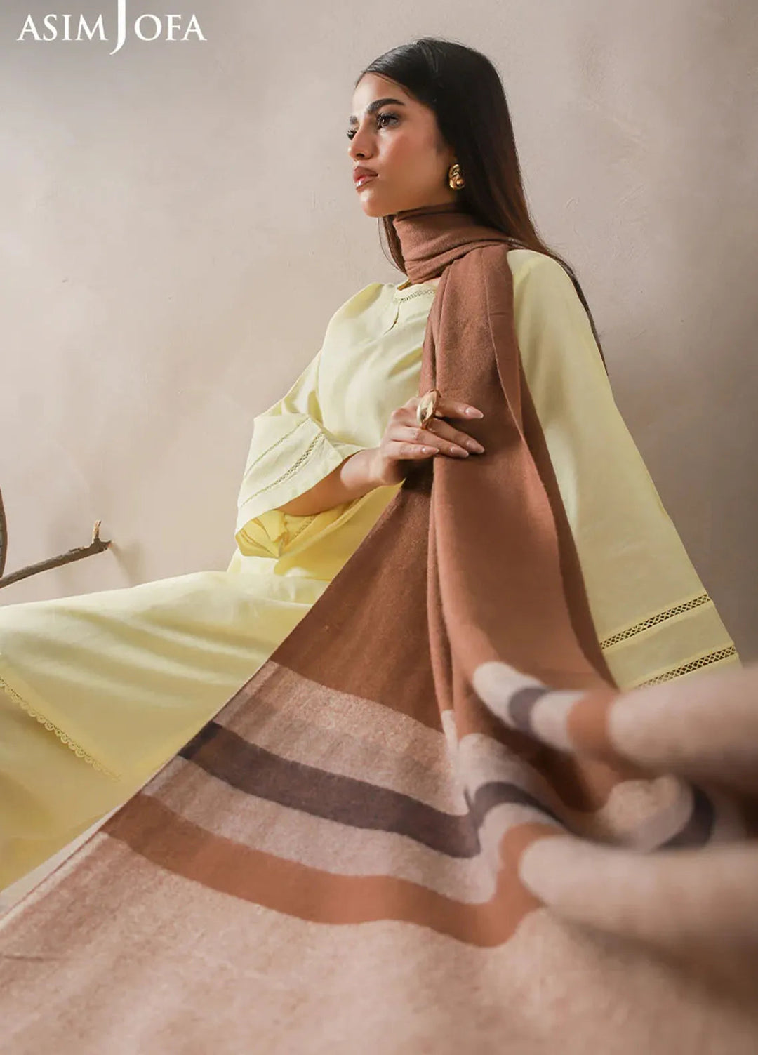 Asim Jofa Blended Stole AJ24SC AJHS-03 - Shawl Collection