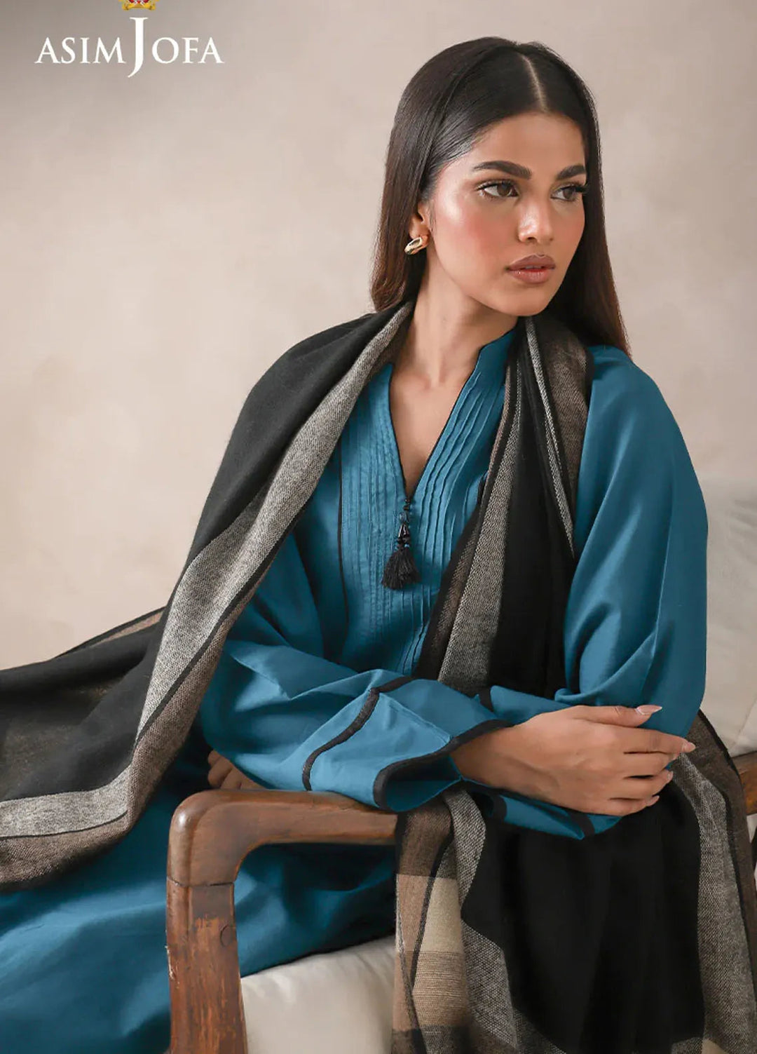 Asim Jofa Blended Stole AJ24SC AJHS-05 - Shawl Collection