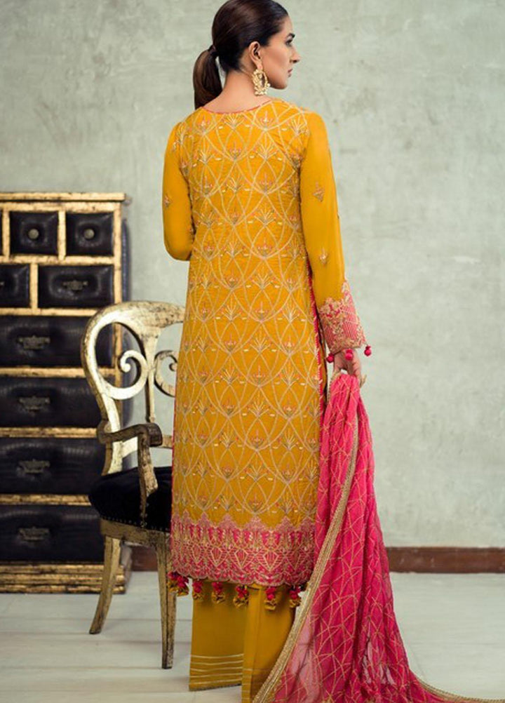Asim Jofa Embroidered Raw Silk Suits Unstitched 3 Piece AJ21C-2 AJLE-19 - Festive Collection