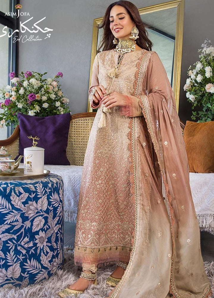 Asim Jofa Embroidered Lawn Suits Unstitched 3 Piece AJ22E AJCK-04 - Eid Collection