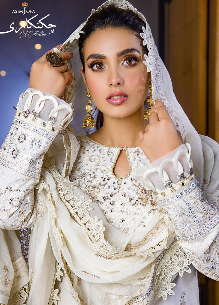 Asim Jofa Embroidered Lawn Suits Unstitched 3 Piece AJ22E AJCK-10 - Eid Collection