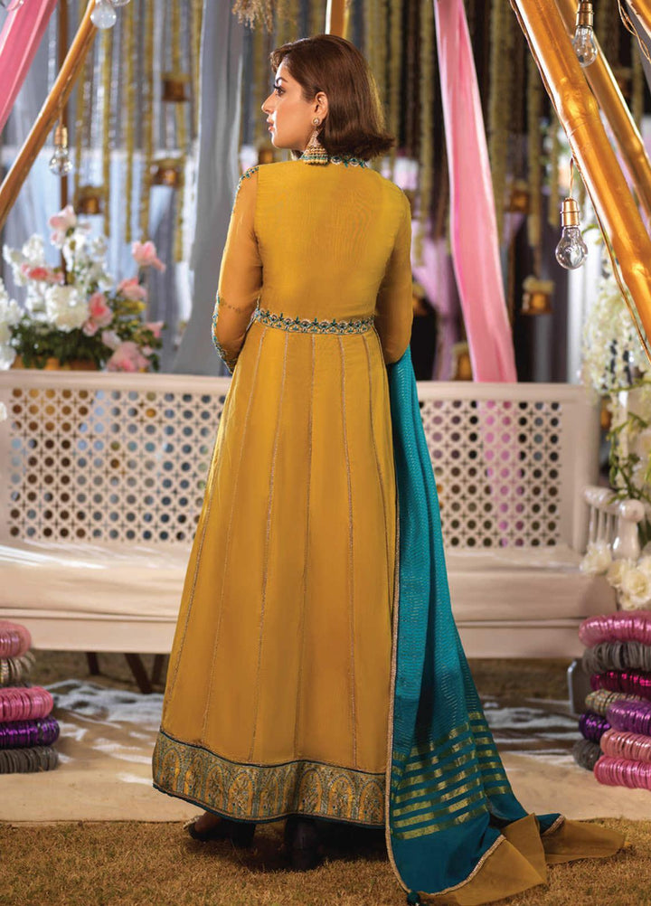 Asim Jofa Embroidered Cotton Net Suits Unstitched 3 Piece AJ21E 07 - Festive Collection