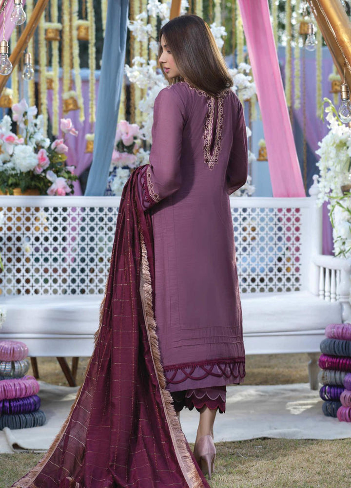 Asim Jofa Embroidered Woven Slub Cotton Suits Unstitched 3 Piece AJ21E 08 - Festive Collection