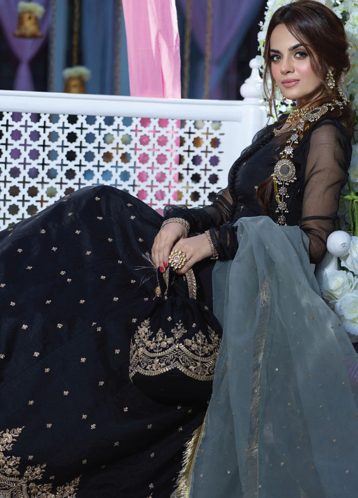 Asim Jofa Embroidered Organza Suits Unstitched 3 Piece AJ21E 11 - Festive Collection