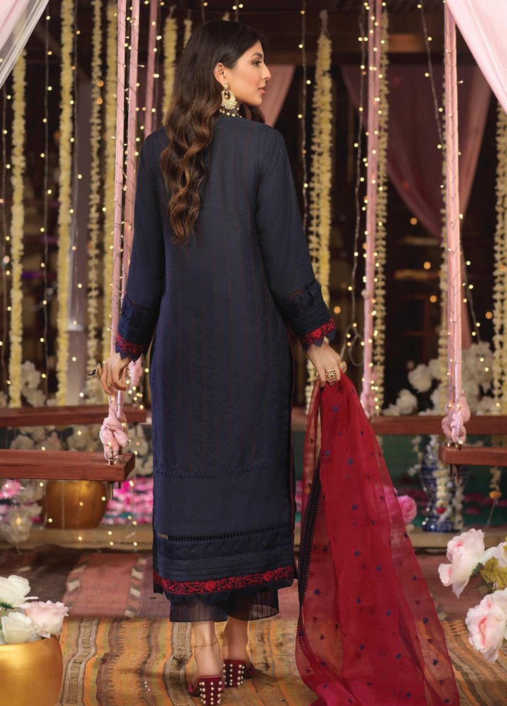 Asim Jofa Embroidered Banarsi Cotton Jacquard Suits Unstitched 3 Piece AJ21E 13 - Festive Collection