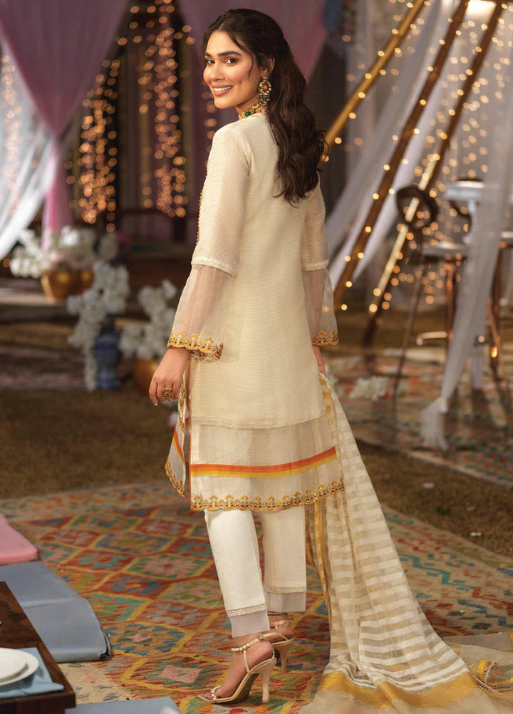 Asim Jofa Embroidered Organza Suits Unstitched 3 Piece AJ21E 18 - Festive Collection