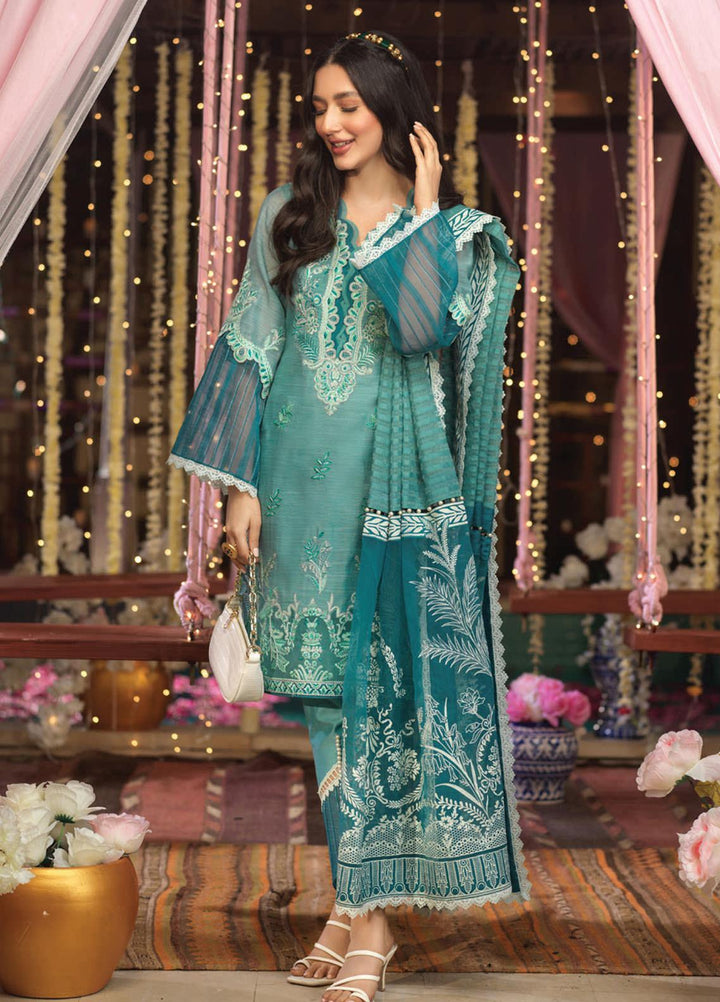 Asim Jofa Embroidered Poly Slub Suits Unstitched 3 Piece AJ21E 20 - Festive Collection