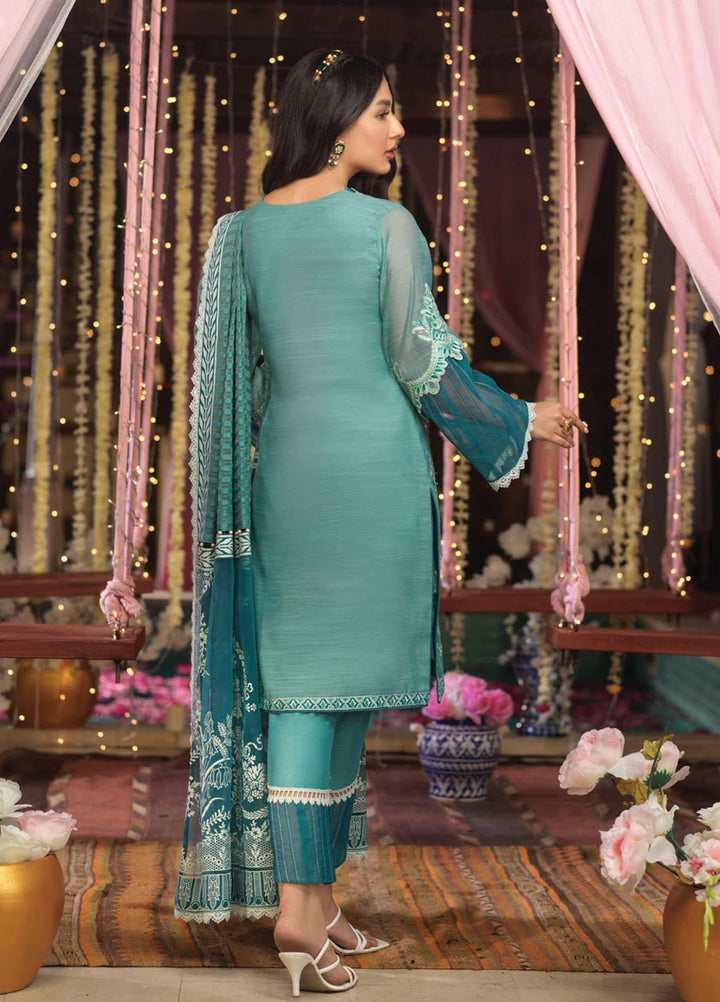 Asim Jofa Embroidered Poly Slub Suits Unstitched 3 Piece AJ21E 20 - Festive Collection