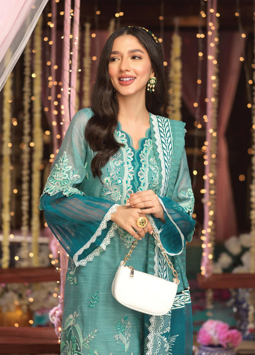 Asim Jofa Embroidered Poly Slub Suits Unstitched 3 Piece AJ21E 20 - Festive Collection