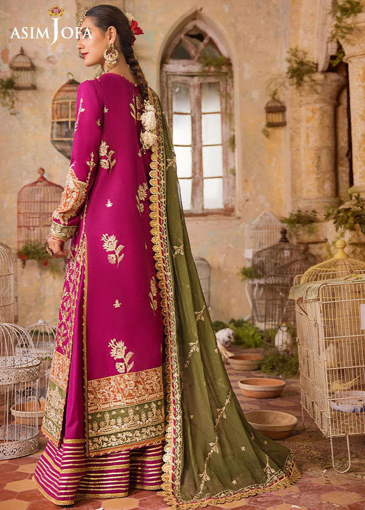 Asim Jofa Embroidered Lawn Suits Unstitched 3 Piece AJ23EL AJLR-02 - Luxury Lawn Collection