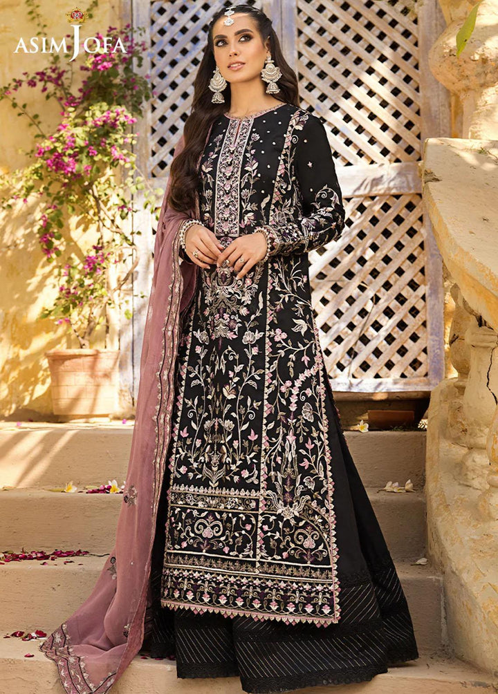 Asim Jofa Embroidered Lawn Suits Unstitched 3 Piece AJ23EL AJLR-05 - Luxury Lawn Collection