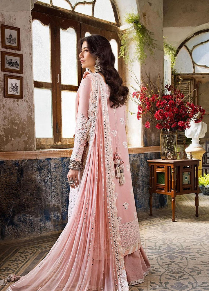 Asim Jofa Embroidered Lawn Suits Unstitched 3 Piece AJ23EL AJLR-15 - Luxury Lawn Collection