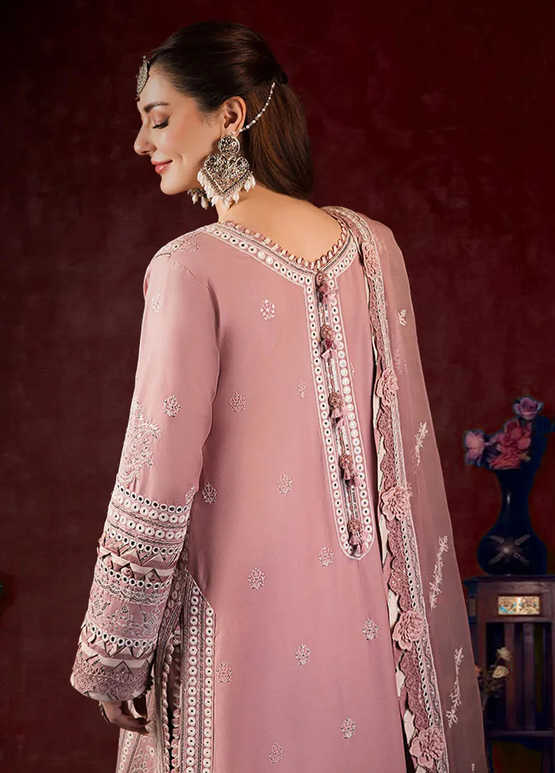 Asim Jofa Embroidered Cambric Suits Unstitched 3 Piece AJ24LE AJFILE-02 - Fall Collection