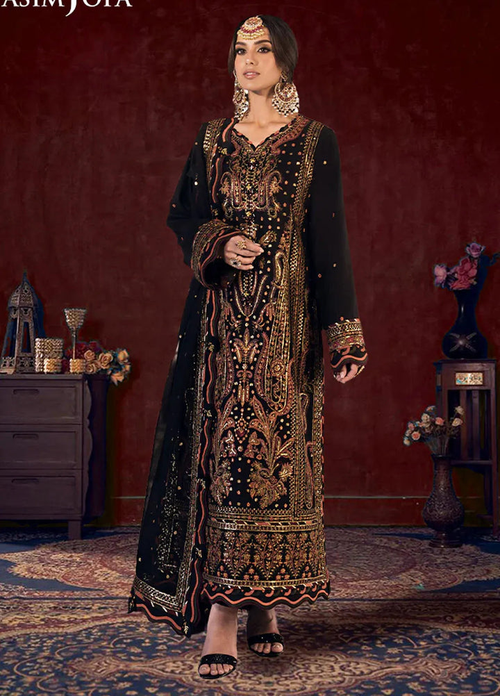 Asim Jofa Embroidered Cambric Suits Unstitched 3 Piece AJ24LE AJFILE-05 - Fall Collection
