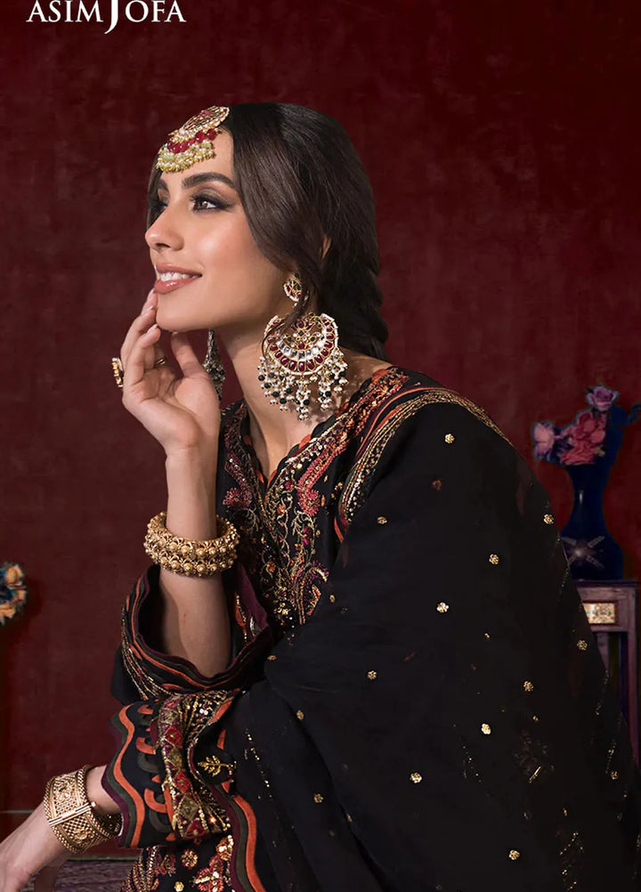 Asim Jofa Embroidered Cambric Suits Unstitched 3 Piece AJ24LE AJFILE-05 - Fall Collection