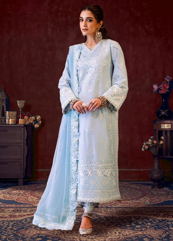 Asim Jofa Embroidered Cambric Suits Unstitched 3 Piece AJ24LE AJFILE-12 - Fall Collection