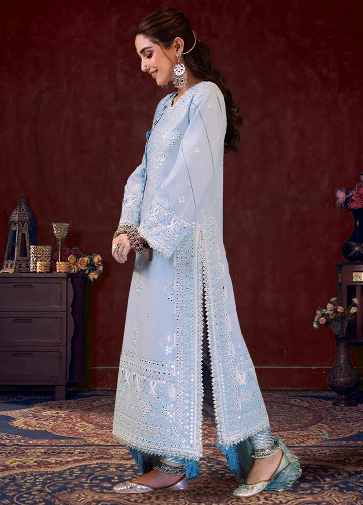 Asim Jofa Embroidered Cambric Suits Unstitched 3 Piece AJ24LE AJFILE-12 - Fall Collection