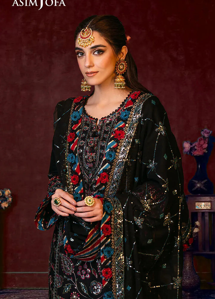 Asim Jofa Embroidered Cambric Suits Unstitched 3 Piece AJ24LE AJFILE-14 - Fall Collection