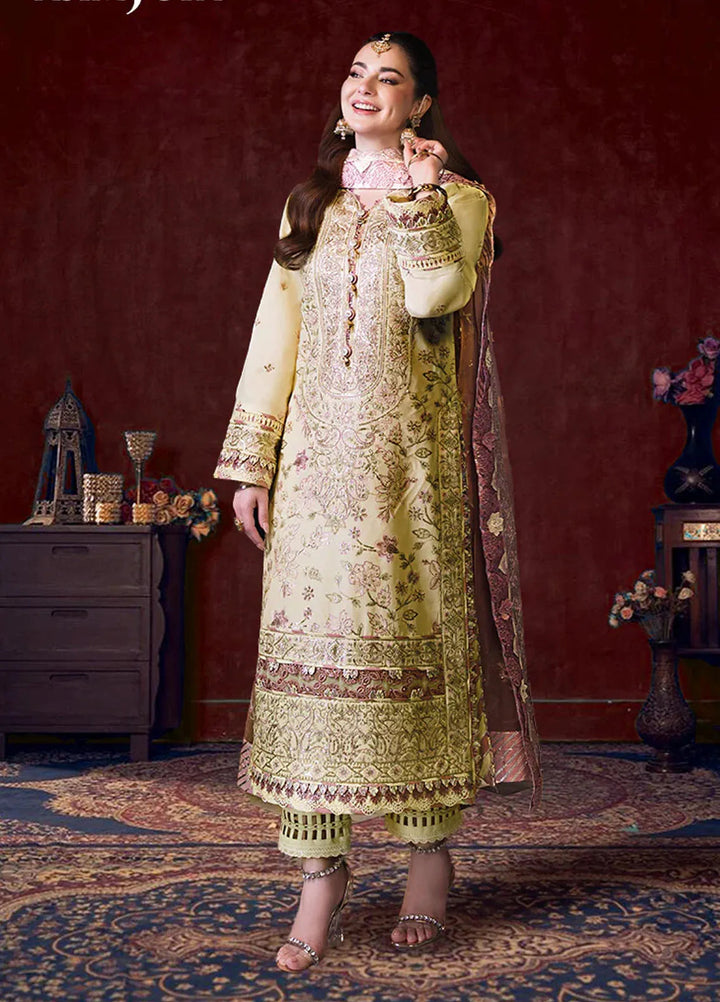 Asim Jofa Embroidered Cambric Suits Unstitched 3 Piece AJ24LE AJFILE-15 - Fall Collection