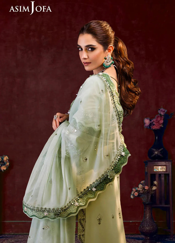 Asim Jofa Embroidered Cambric Suits Unstitched 3 Piece AJ24LE AJFILE-17 - Fall Collection
