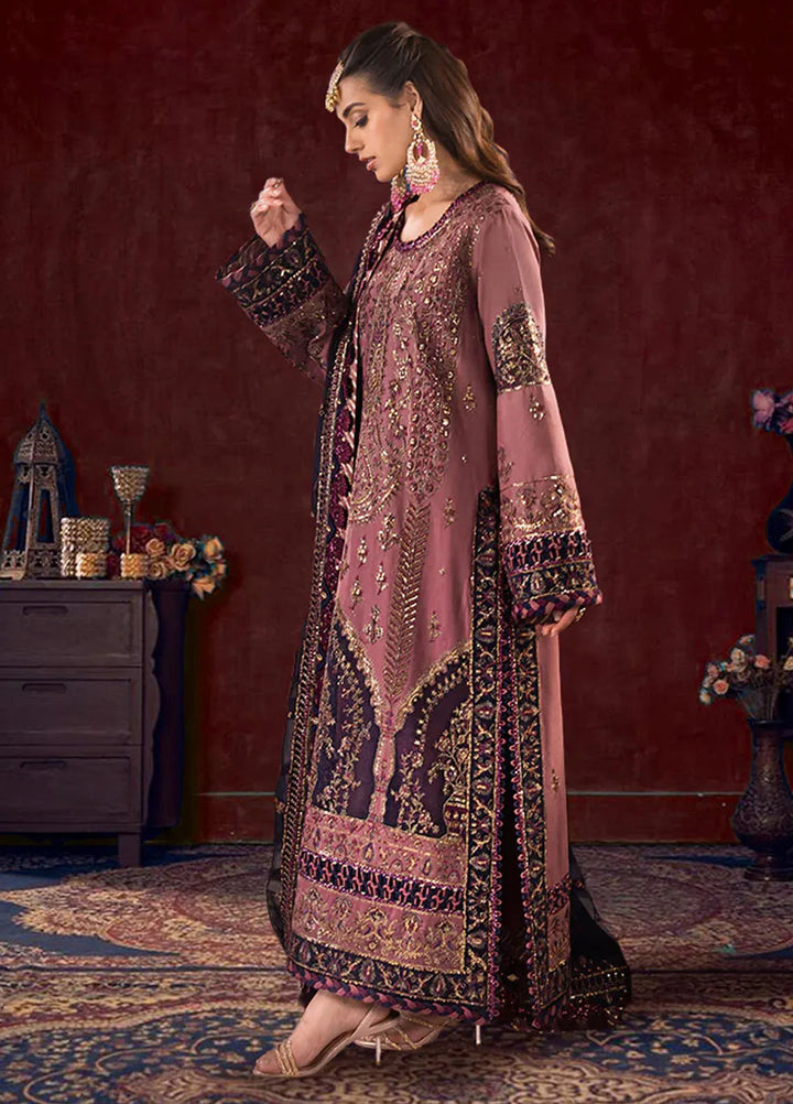 Asim Jofa Embroidered Cambric Suits Unstitched 3 Piece AJ24LE AJFILE-22 - Fall Collection