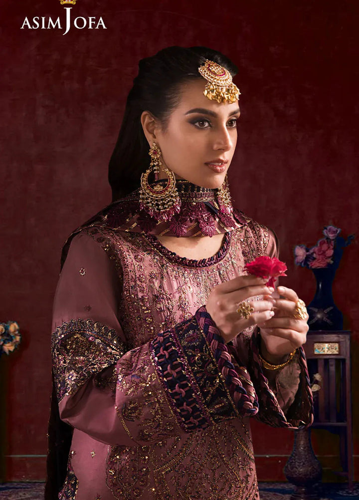 Asim Jofa Embroidered Cambric Suits Unstitched 3 Piece AJ24LE AJFILE-22 - Fall Collection