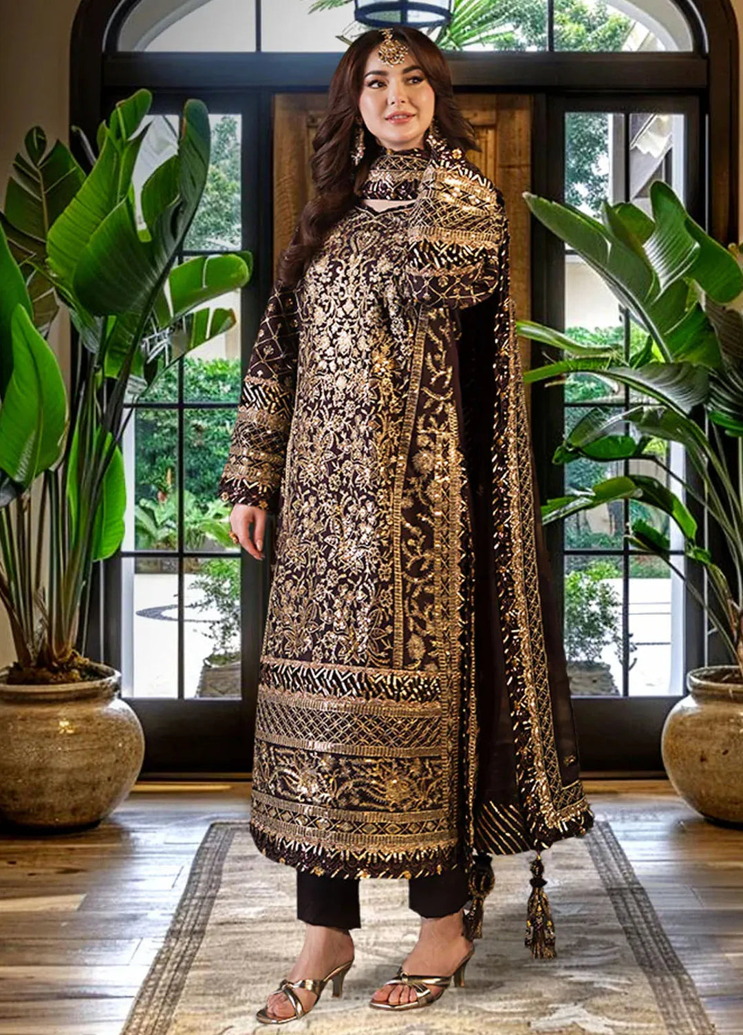 Asim Jofa Embroidered Cambric Suits Unstitched 3 Piece AJ24LE2 AJFILE-04 - Formals Collection