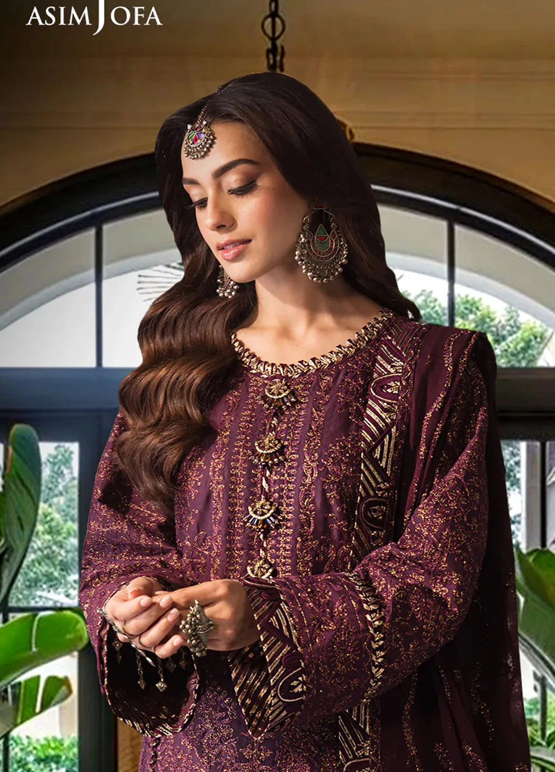 Asim Jofa Embroidered Cambric Suits Unstitched 3 Piece AJ24LE2 AJFILE-06 - Formals Collection
