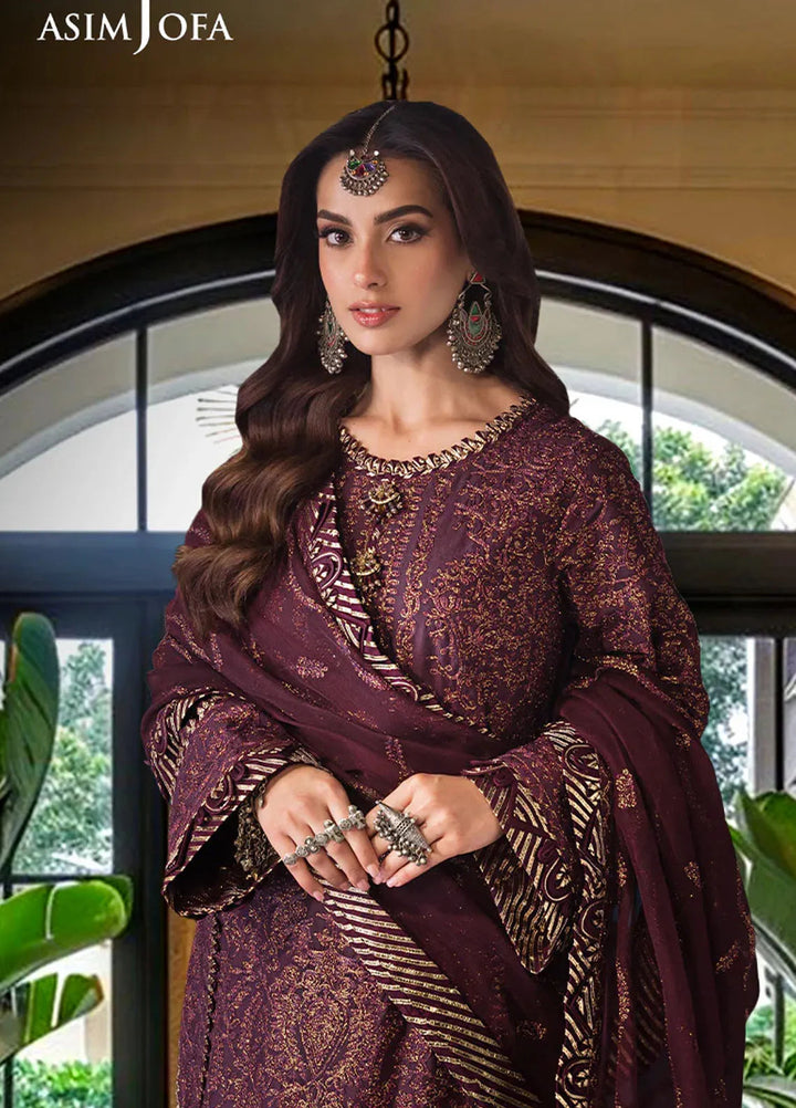 Asim Jofa Embroidered Cambric Suits Unstitched 3 Piece AJ24LE2 AJFILE-06 - Formals Collection