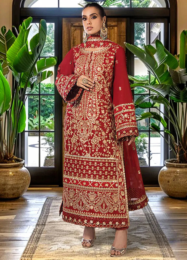 Asim Jofa Embroidered Cambric Suits Unstitched 3 Piece AJ24LE2 AJFILE-10 - Formals Collection