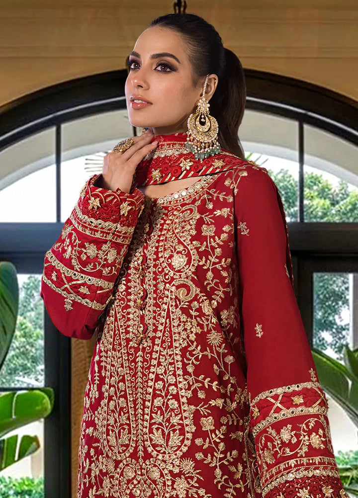 Asim Jofa Embroidered Cambric Suits Unstitched 3 Piece AJ24LE2 AJFILE-10 - Formals Collection