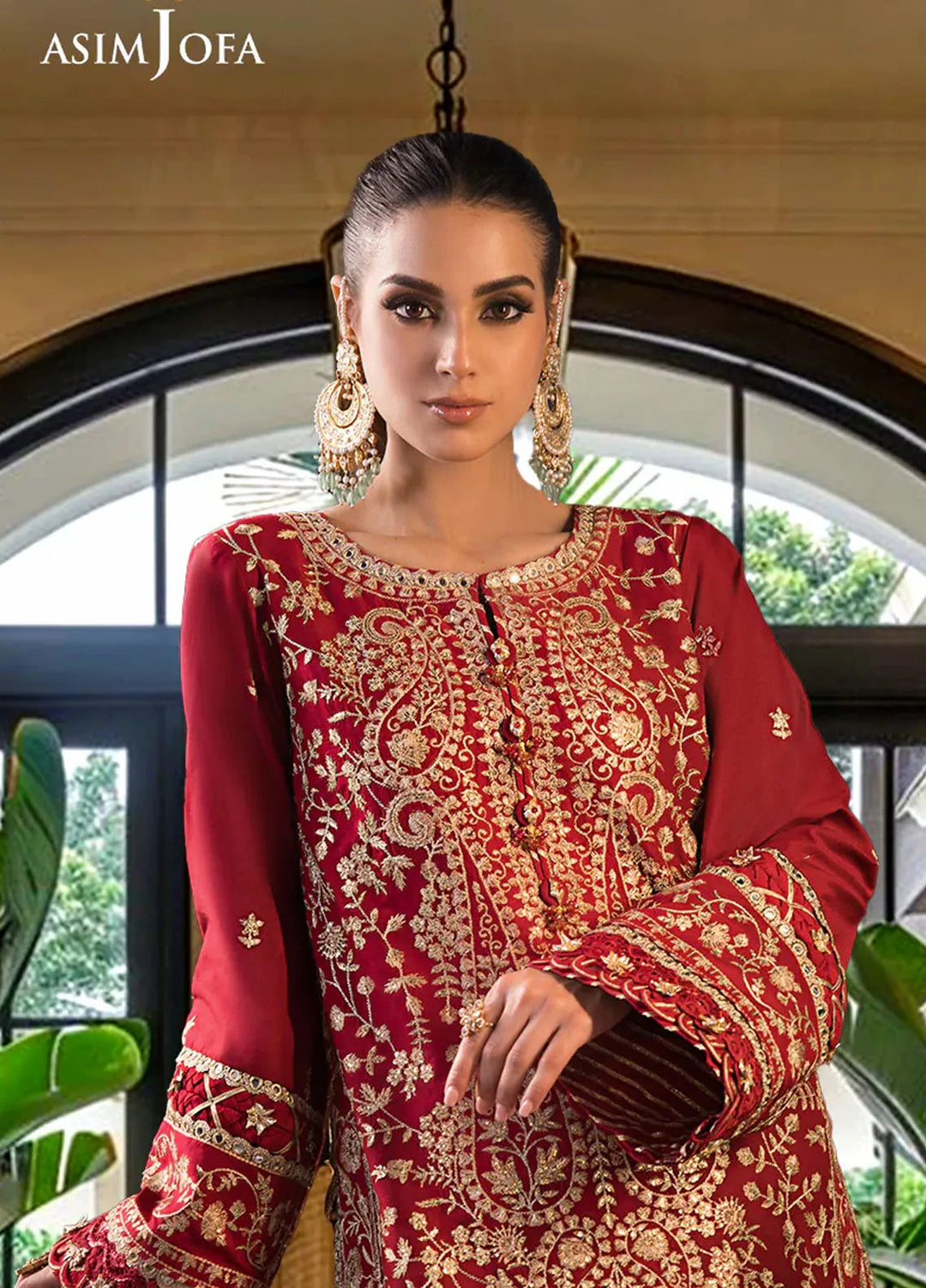 Asim Jofa Embroidered Cambric Suits Unstitched 3 Piece AJ24LE2 AJFILE-10 - Formals Collection