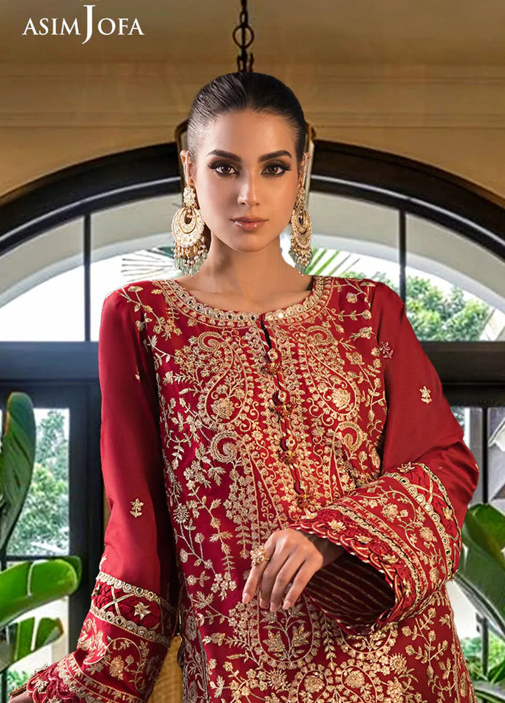 Asim Jofa Embroidered Cambric Suits Unstitched 3 Piece AJ24LE2 AJFILE-10 - Formals Collection